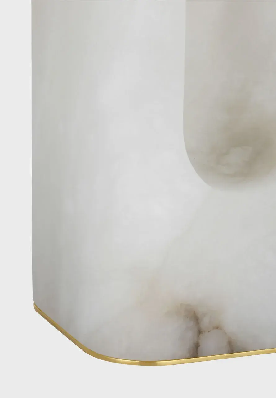 Sophisticated Alabaster Table Lamp with Natural Stone Beauty - Image 4