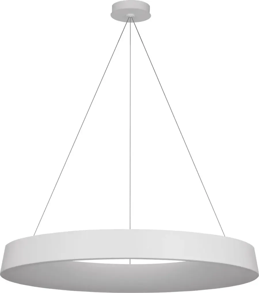 Neptune 48" Uplight Ring Chandelier in Matte White - Image 1
