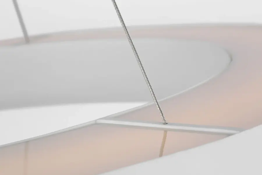 Neptune 48" Uplight Ring Chandelier in Matte White - Image 2