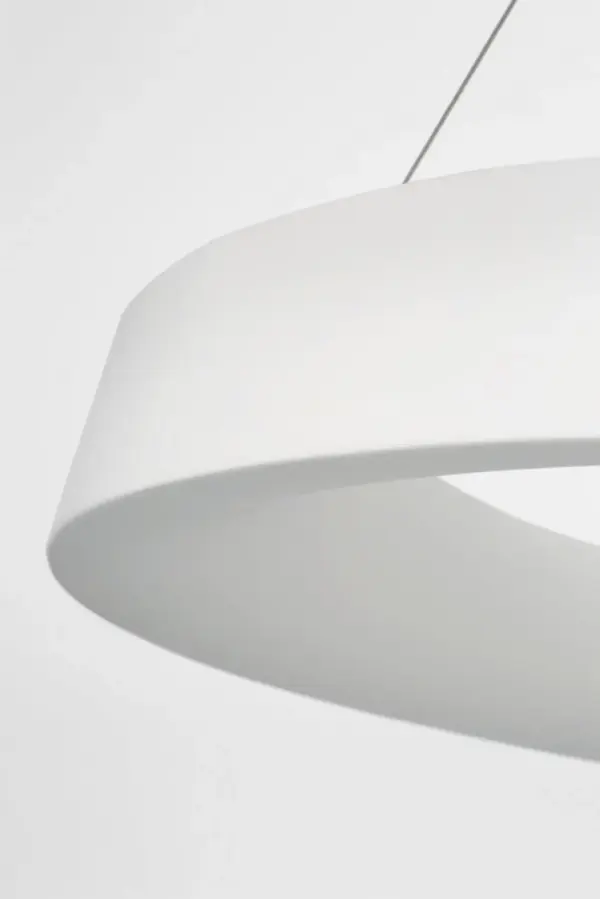 Neptune 48" Uplight Ring Chandelier in Matte White - Image 3