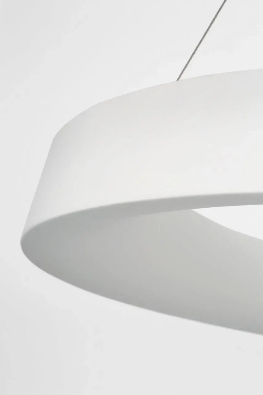 Neptune 48" Uplight Ring Chandelier in Matte White - Image 3