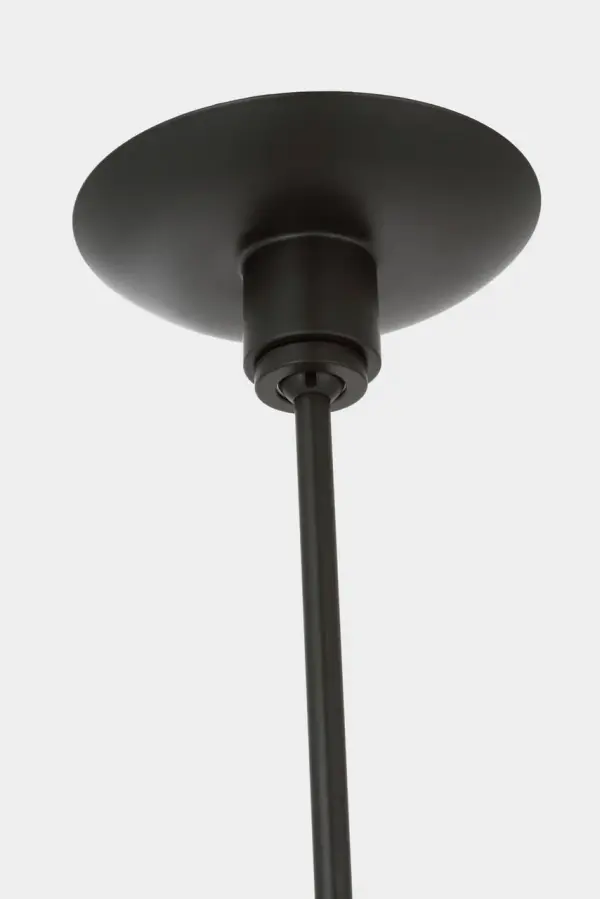 Divina 20" Pendant in Modern Iron with Alabaster - Image 5