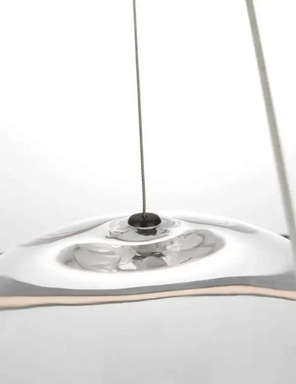 Cosmos 28" Ring and Orb Chandelier in Bronze with Clear Glass - Image 7