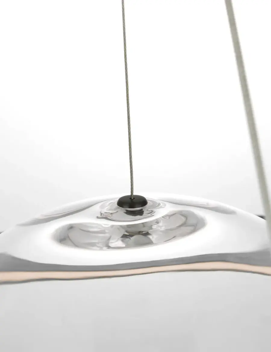 Cosmos 28" Ring and Orb Chandelier in Bronze with Clear Glass - Image 7