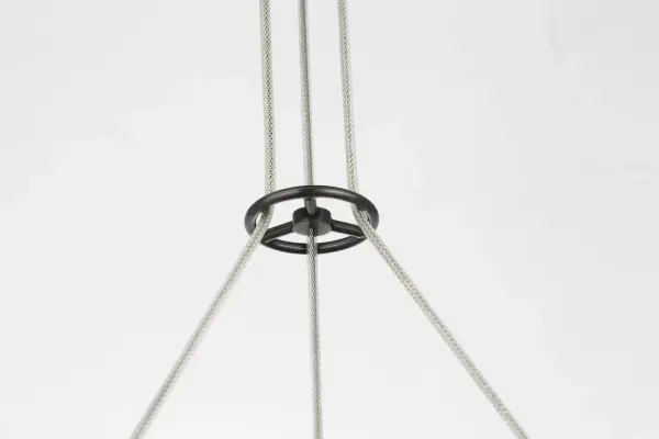 Cosmos 28" Ring and Orb Chandelier in Bronze with Clear Glass - Image 8