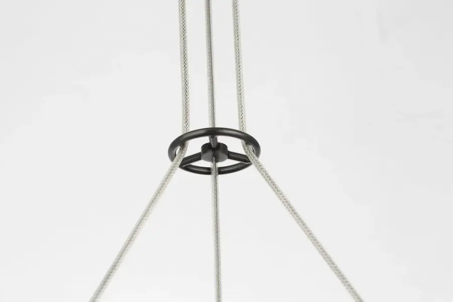 Cosmos 28" Ring and Orb Chandelier in Bronze with Clear Glass - Image 8