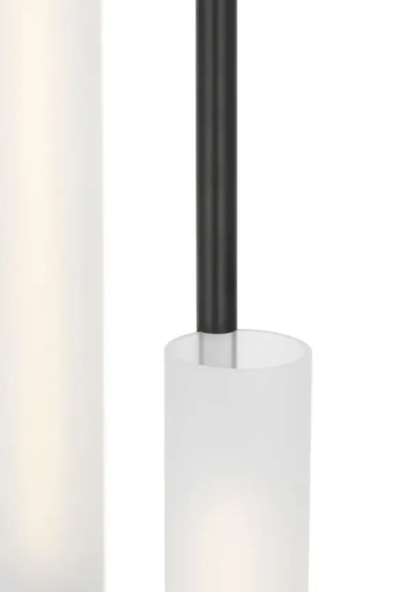 Windchime 12" 3-Light Chandelier in Bronze - Image 4