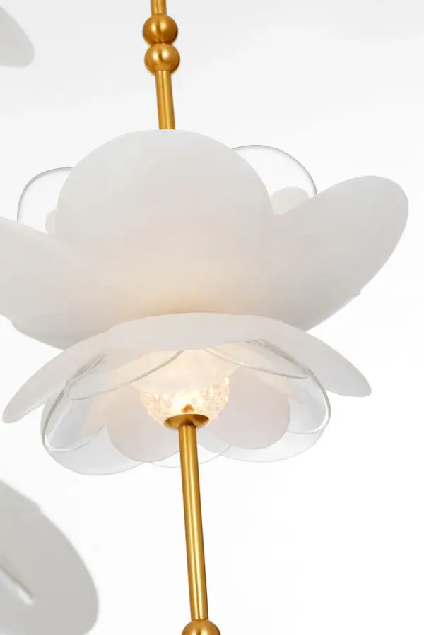Petaluma 28" Cascading Chandelier in Soft Lacquered Brass - Image 5