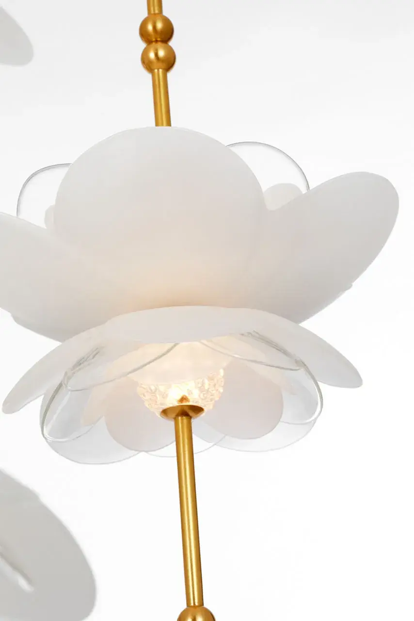 Petaluma 28" Cascading Chandelier in Soft Lacquered Brass - Image 5