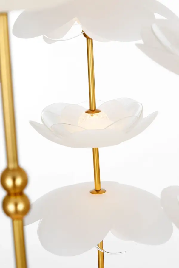 Petaluma 28" Cascading Chandelier in Soft Lacquered Brass - Image 6