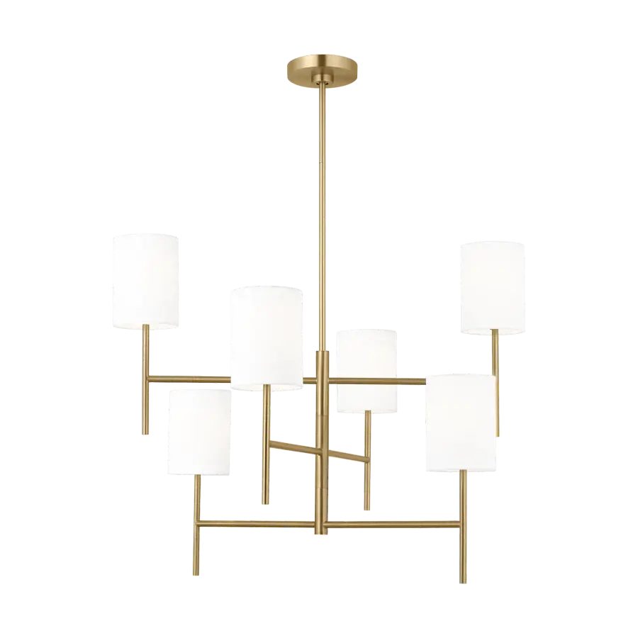 Key Large Chandelier in Burnished Brass - Image 1