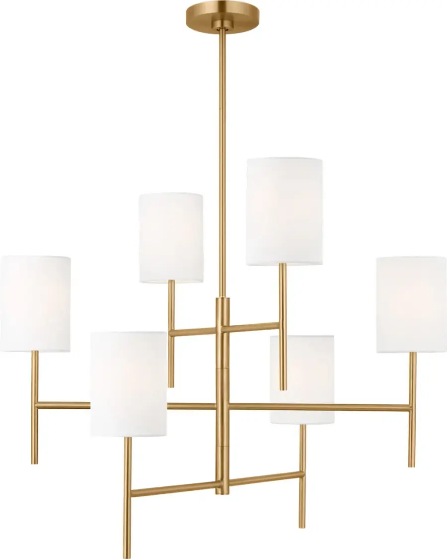 Key Large Chandelier in Burnished Brass - Image 2