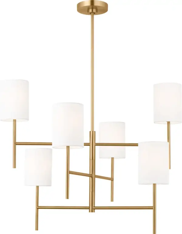 Key Large Chandelier in Burnished Brass - Image 3