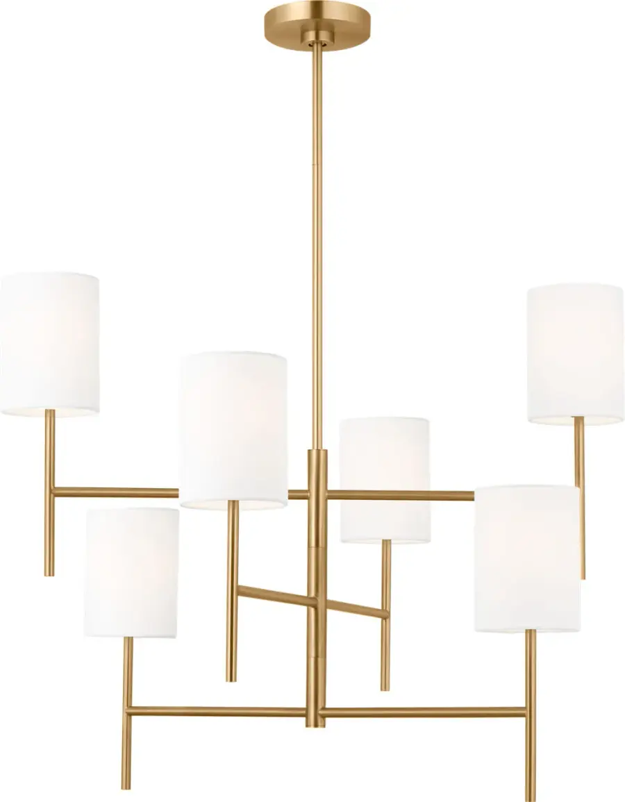 Key Large Chandelier in Burnished Brass - Image 3