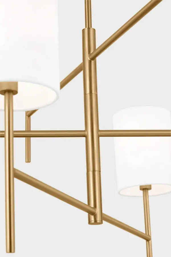 Key Large Chandelier in Burnished Brass - Image 5
