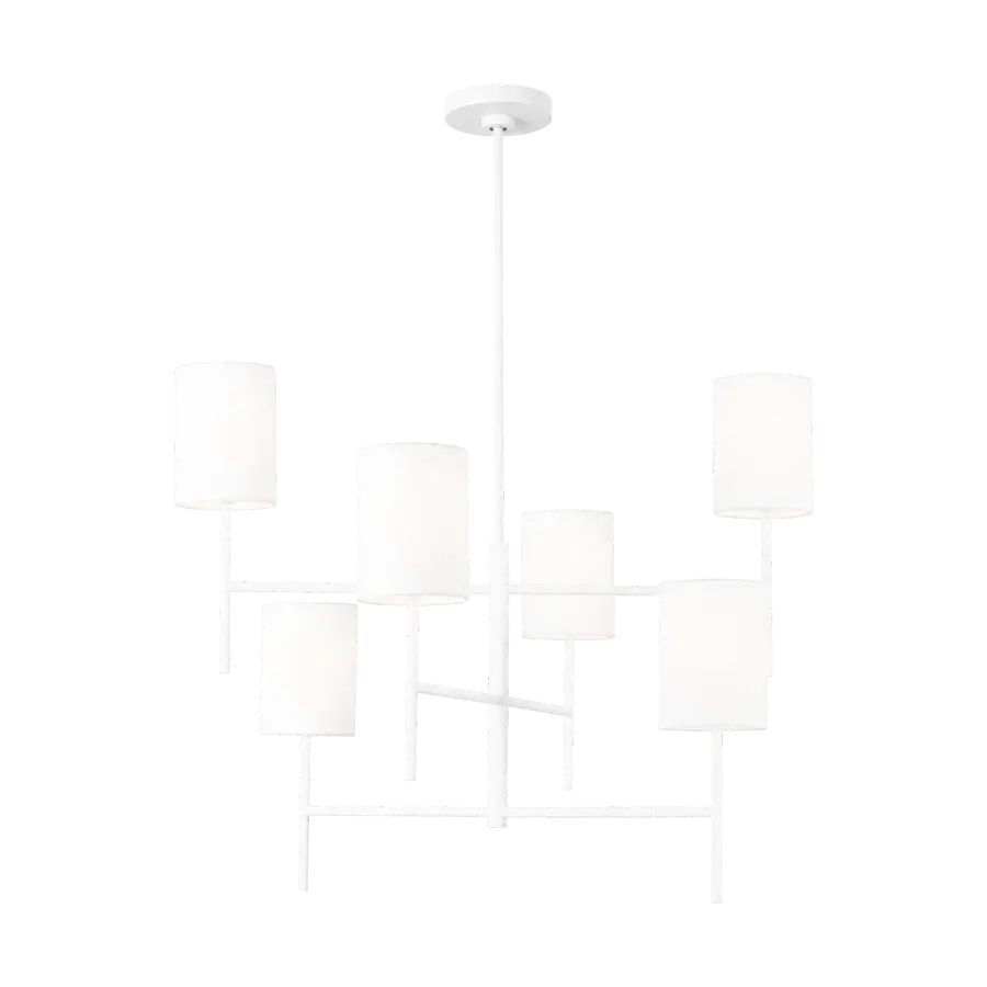 Key Large Chandelier in Matte White - Image 1