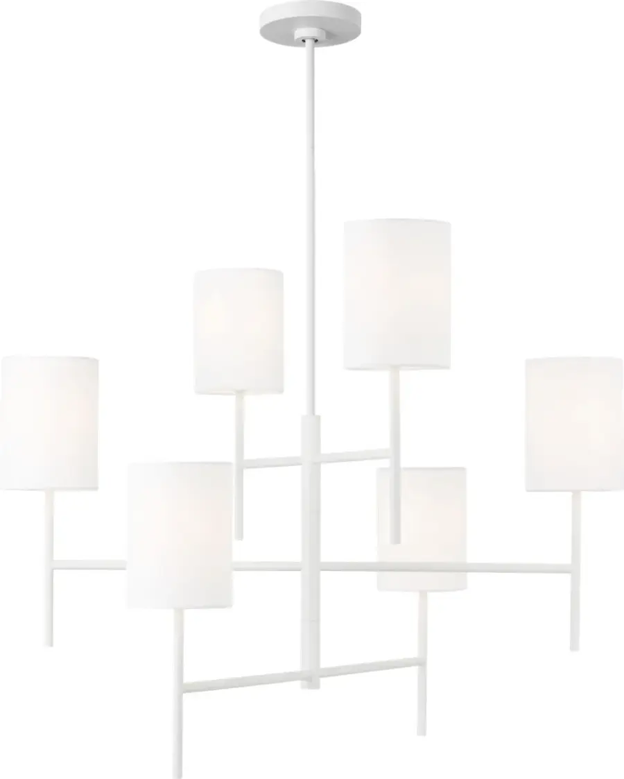 Key Large Chandelier in Matte White - Image 2