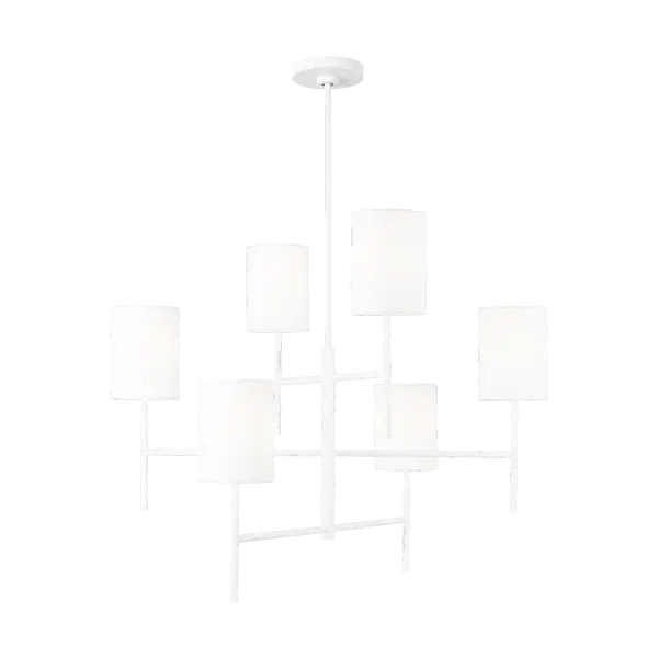 Key Large Chandelier in Matte White - Image 3