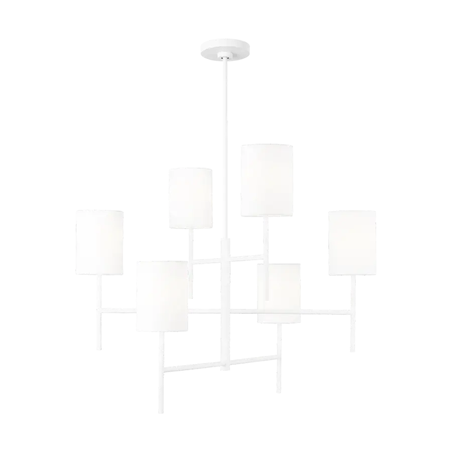 Key Large Chandelier in Matte White - Image 3