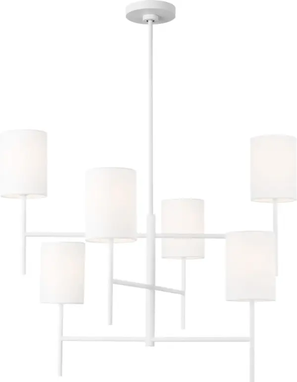 Key Large Chandelier in Matte White - Image 4