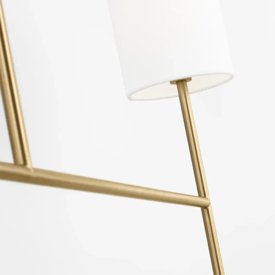 Key Medium Linear Chandelier in Burnished Brass - Image 11