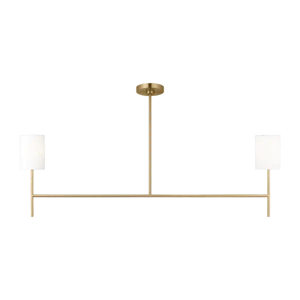 Key Medium Linear Chandelier in Burnished Brass - Image 3