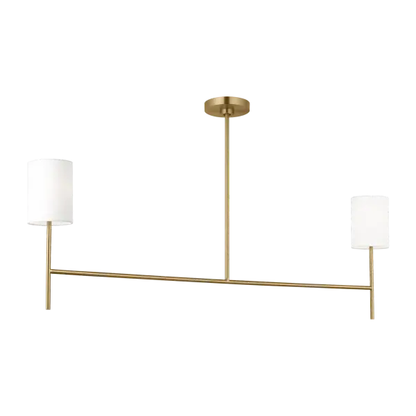 Key Medium Linear Chandelier in Burnished Brass - Image 5