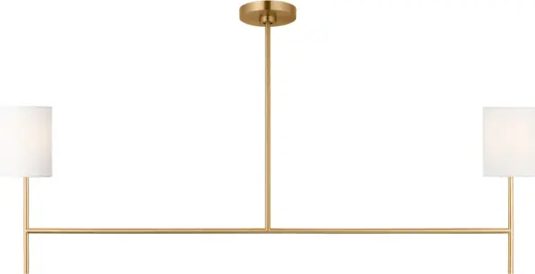 Key Medium Linear Chandelier in Burnished Brass - Image 6