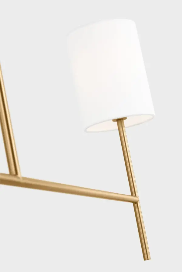 Key Medium Linear Chandelier in Burnished Brass - Image 8