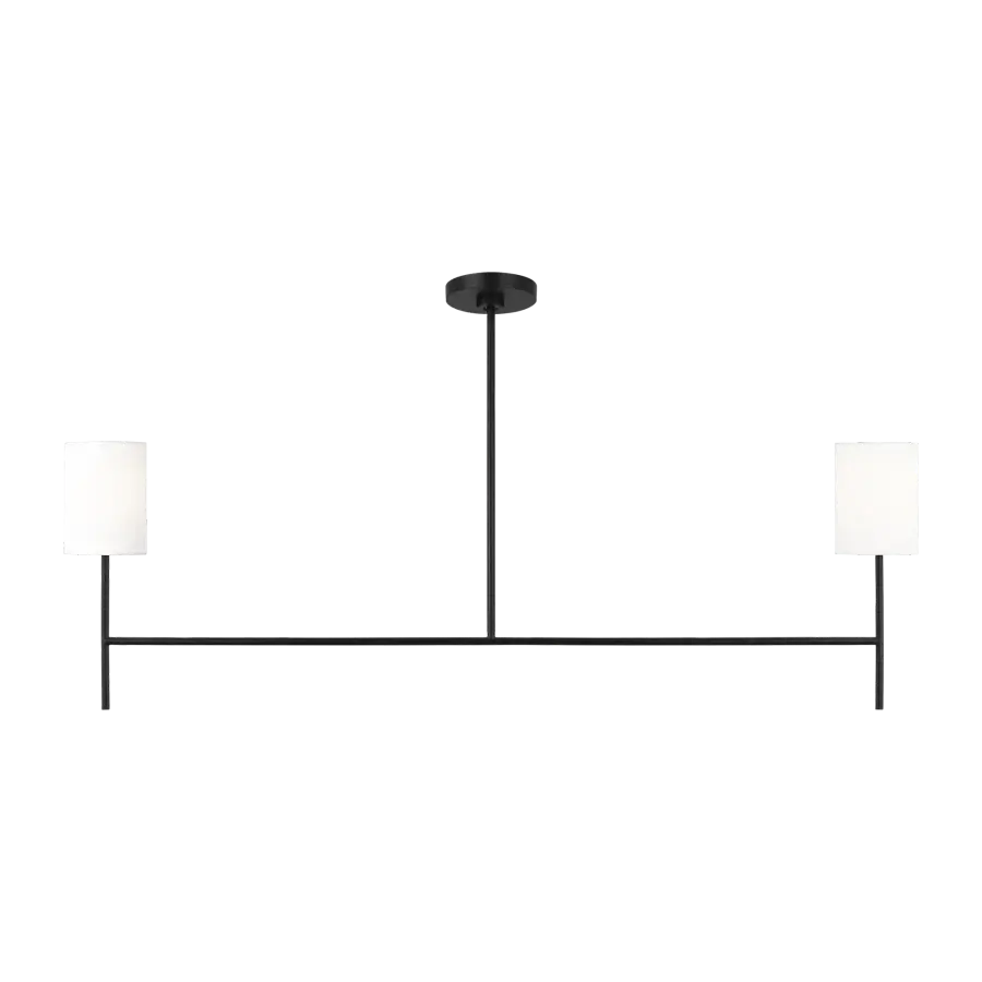Key Medium Linear Chandelier in Midnight Black - Image 1