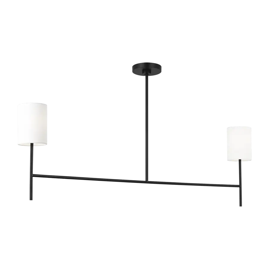 Key Medium Linear Chandelier in Midnight Black - Image 3