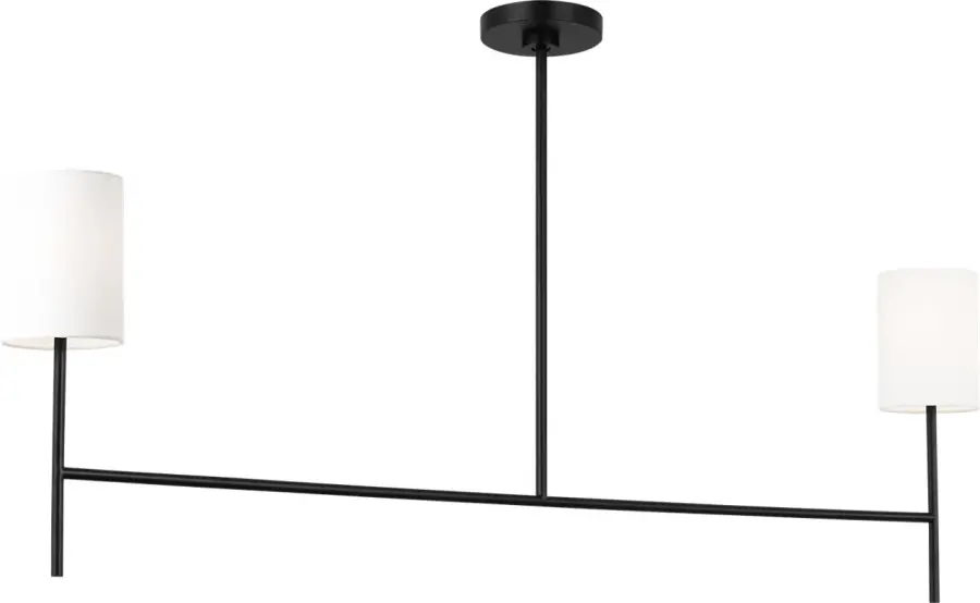 Key Medium Linear Chandelier in Midnight Black - Image 4