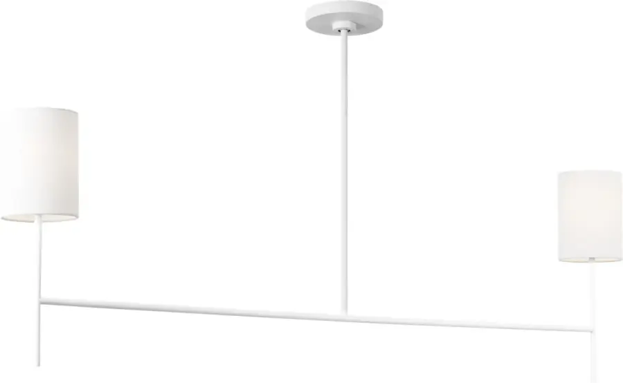 Key Medium Linear Chandelier in Matte White - Image 4