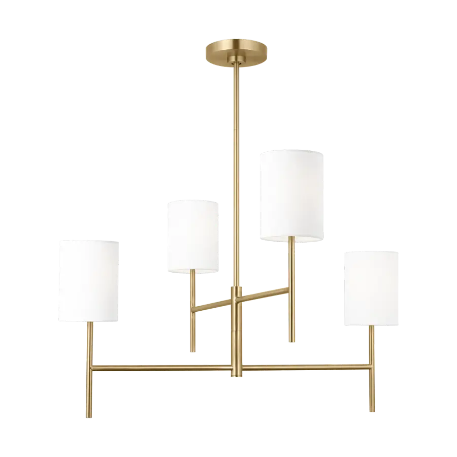 Key Medium Chandelier in Burnished Brass - Image 1