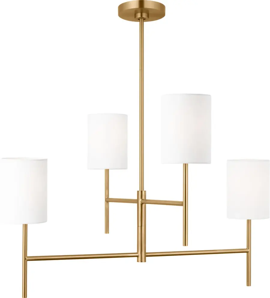 Key Medium Chandelier in Burnished Brass - Image 2