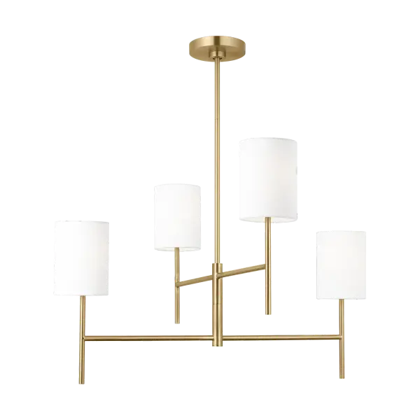 Key Medium Chandelier in Burnished Brass - Image 3