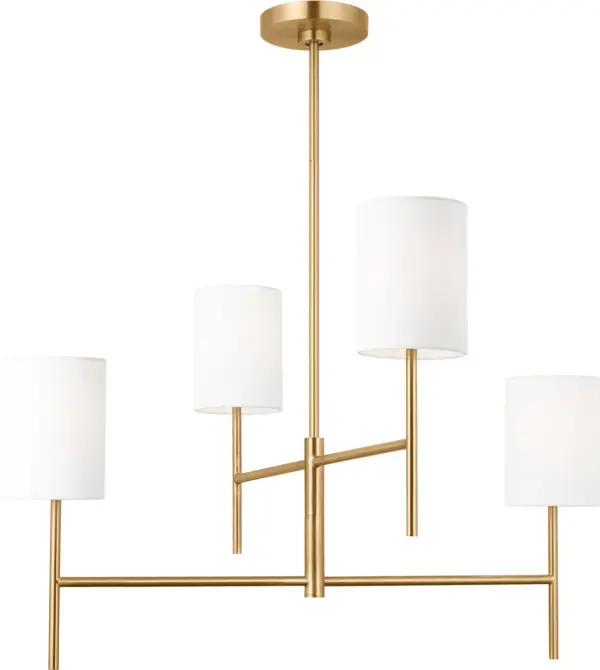 Key Medium Chandelier in Burnished Brass - Image 4