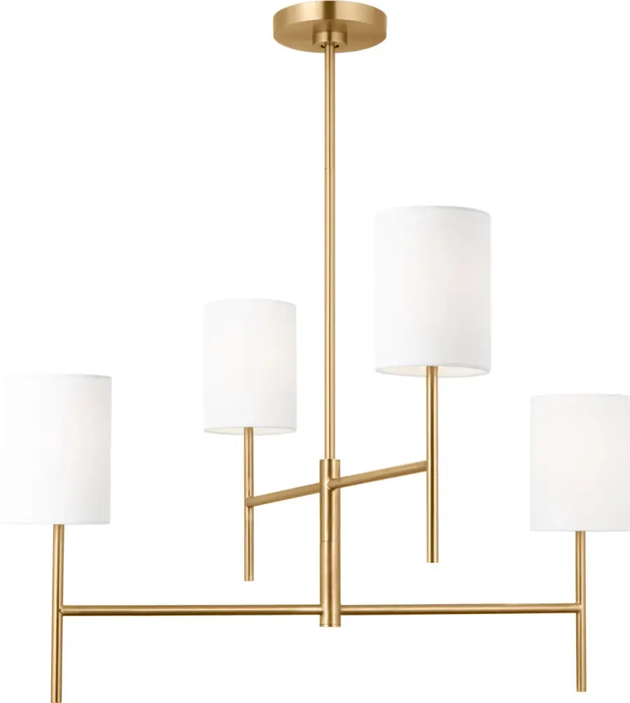 Key Medium Chandelier in Burnished Brass - Image 4