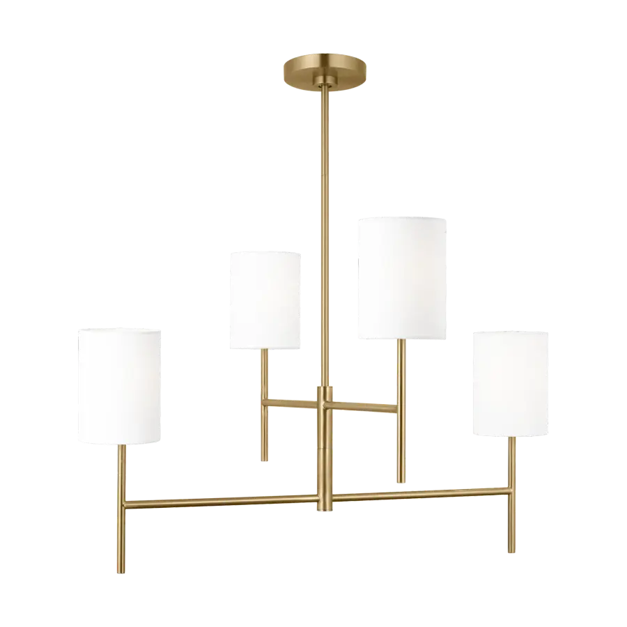 Key Medium Chandelier in Burnished Brass - Image 5