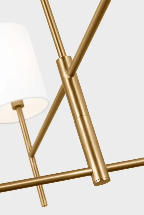 Key Medium Chandelier in Burnished Brass - Image 6