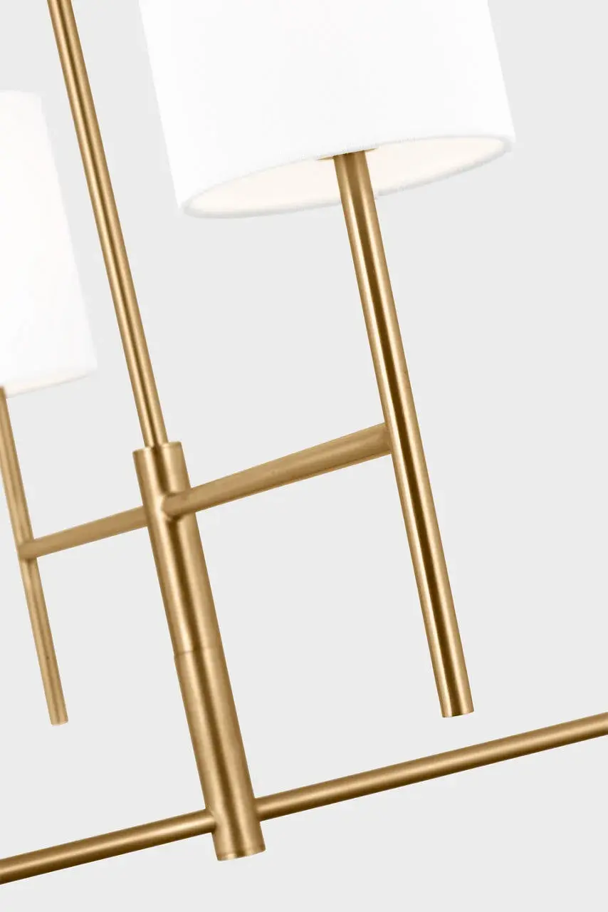 Key Medium Chandelier in Burnished Brass - Image 8