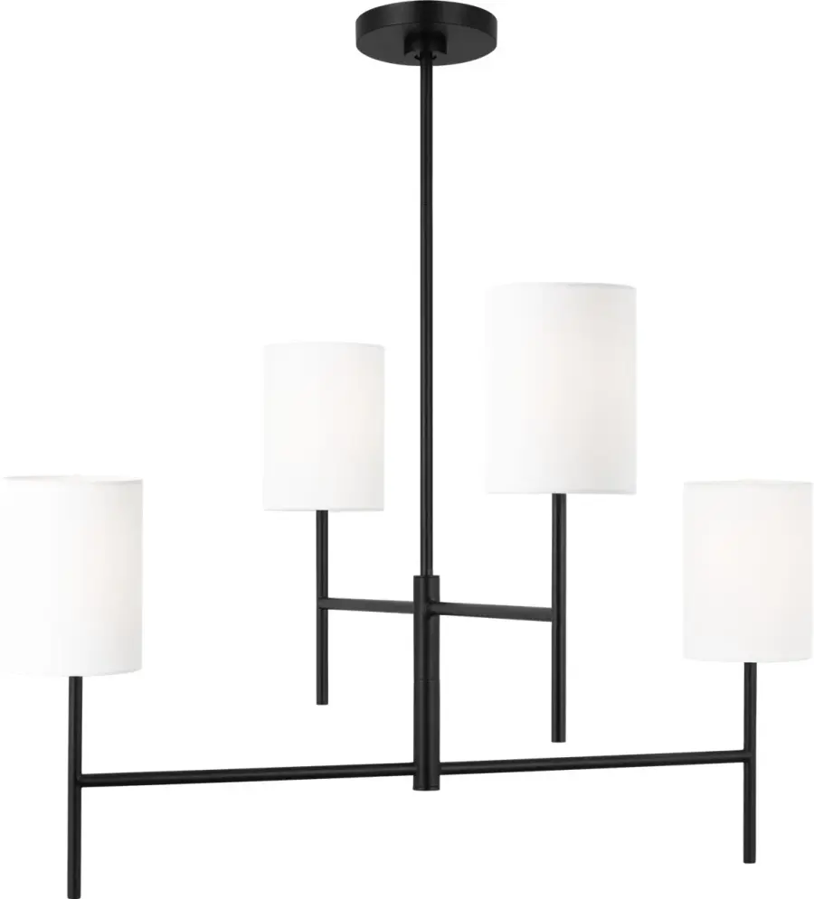Key Medium Chandelier in Midnight Black - Image 2