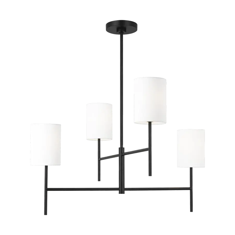 Key Medium Chandelier in Midnight Black - Image 3