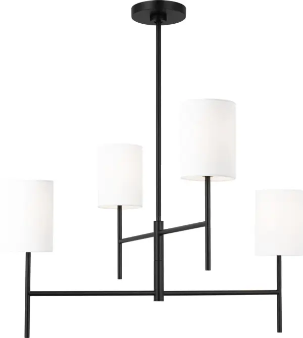 Key Medium Chandelier in Midnight Black - Image 4