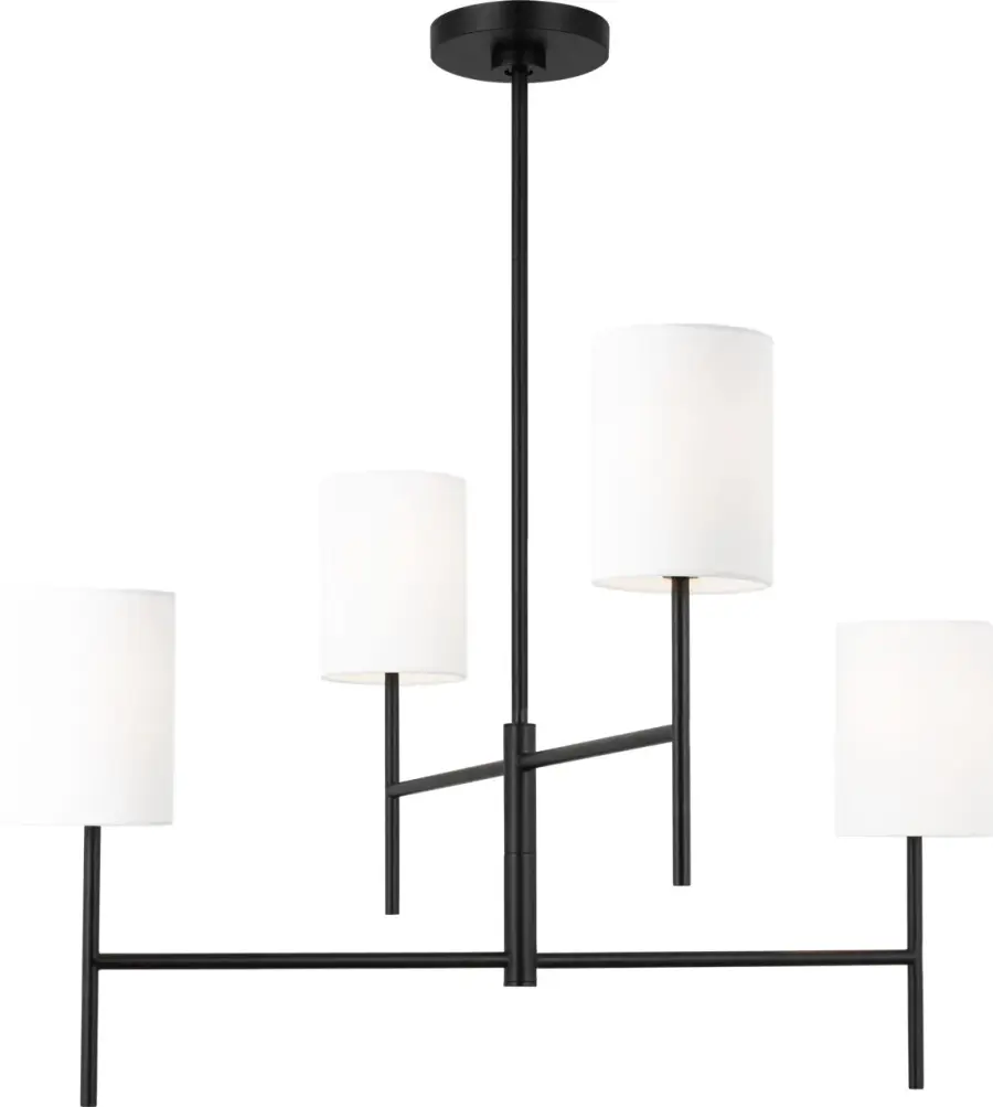 Key Medium Chandelier in Midnight Black - Image 4