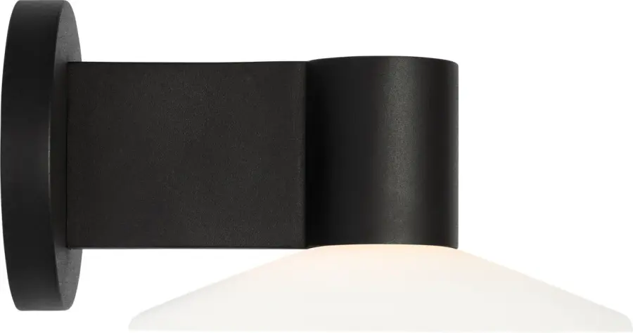 Focal Small LED Sconce in Textured Black - Image 1