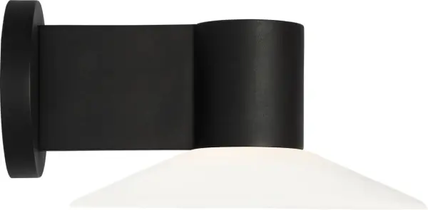Focal Medium LED Sconce in Textured Black - Image 1