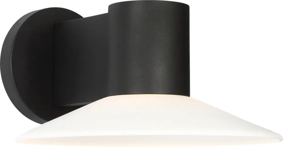 Focal Medium LED Sconce in Textured Black - Image 2