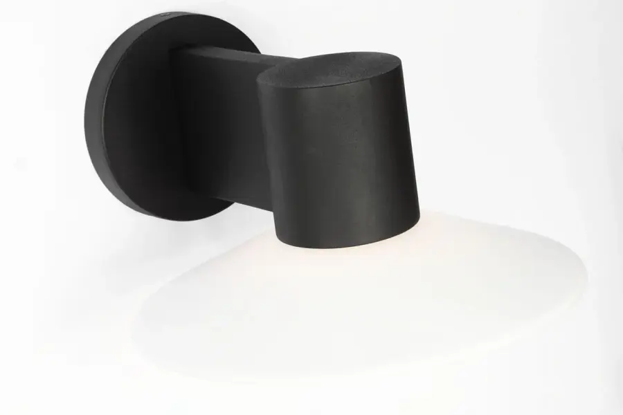 Focal Medium LED Sconce in Textured Black - Image 4