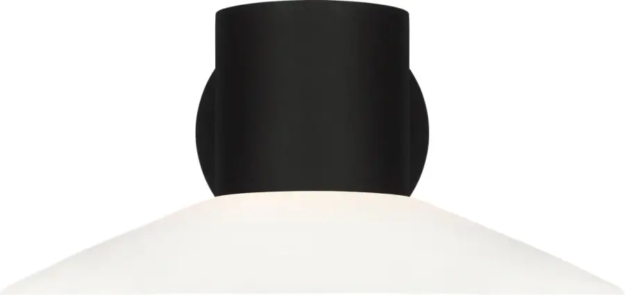 Focal Large LED Sconce in Textured Black - Image 1